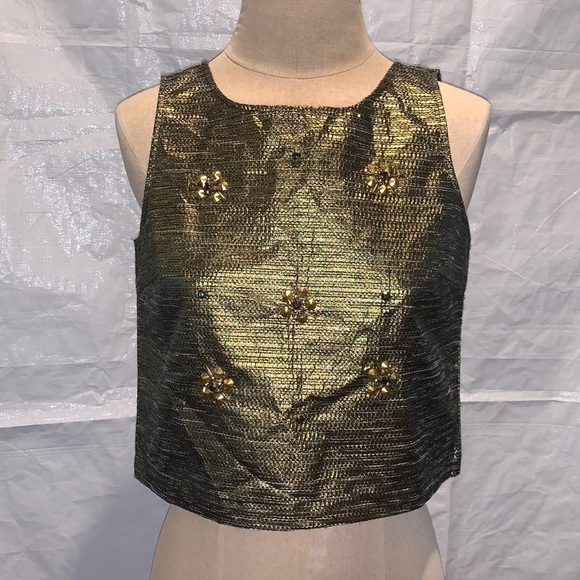 Gianni Bini Tops - Gianni Bini metallic sleeveless top, XS. NWT